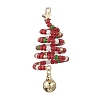 Glass Seed Beaded Christmas Tree Big Pendants PALLOY-TA00330-01-1