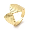 Brass Cuff Rings for Women RJEW-H262-06F-G-4