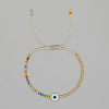 Simple Glass Seed Beads Braided Bead Bracelets OR6638-2-1