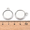 Tibetan Style Alloy Pendants Cabochon Settings PALLOY-N178-12AS-C-3