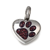 304 Stainless Steel Rhinestone Pendants RB-CBA0A16-01P-02-1