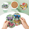 5D DIY Diamond Painting Cup Mat Kits DIY-TAC0021-09A-4