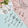 40Pcs 20 Styles Alloy with CCB Plastic Shoe Charms HJEW-ME00108-4