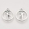 Tibetan Style Alloy Pendants TIBEP-T009-31AS-RS-2