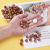Printed Natural Wood Beads WOOD-TA0001-15-5