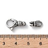 316 Stainless Steel Lobster Claw Clasps Sets STAS-D303-10AS-01-3