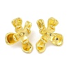 Rack Plating Flower Brass Stud Earrings EJEW-I313-09G-1