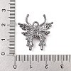 Brass Micro Pave Clear Cubic Zirconia Pendants ZIRC-I067-03B-01-3