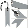 10Pcs 5 Colors Leather Bookmarks AJEW-CP0007-56-6