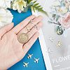 12Pcs 2 Colors 201 Stainless Steel Pendants STAS-UN0035-68-2