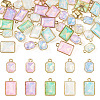 40Pcs 10 Styles Glass Charms GLAA-TA0003-63-1