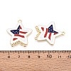 Independence Day Alloy Enamel Star Chandelier Component Links ENAM-T021-73A-G-3