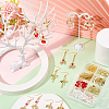 DIY Heart Bowknot Earring Making Kits DIY-SC0031-08-4