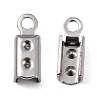 304 Stainless Steel Folding Crimp Ends X-STAS-R065-36-2