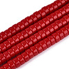Opaque Solid Color Glass Beads Strands X-GLAA-N026-4x8mm-06-1