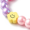 Opaque Acrylic Beads Stretch Bracelet Sets for Kids BJEW-JB06403-8