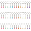 42Pcs 7 Colors Resin Tortoise Keychains KEYC-GO0001-20-1