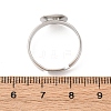 Adjustable Brass Pad Ring Base Findings KK-K110-01P-NR-4