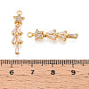 Brass Micro Pave Cubic Zirconia Pendants KK-N263-57G-3