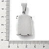 304 Stainless Steel Pendants STAS-Z098-16AS-3