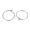 Ion Plating(IP) 316L Surgical Stainless Steel Hoop Earring Findings STAS-G130-03M-21MM-2
