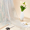 1M Polyester & PVC Sequined Mesh Fabric DIY-CY0003-54C-4