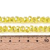 Electroplate Transparent Glass Beads Strands EGLA-N022-04A-D19-4