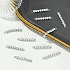 SHEGRACE Brass Pave Clear Cubic Zirconia Connector Charms XGRQ3P964-643P-4
