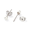 Plastic Imitation Pearl Stud Earrings STAS-D0001-03-P-B-2