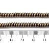 Electroplated Non-magnetic Hematite Beads Strands G-P571-B01-01B-4