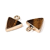 Natural Tiger Eye Pendants G-Q606-103G-03-2