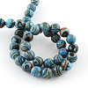 Dyed Synthetical Gemstone Round Bead Strands G-Q939-01B-03-2
