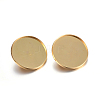 304 Stainless Steel Brooch Base Settings STAS-F191-04G-25mm-1