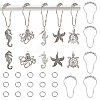 10Pcs Iron Shower Curtain Rings DIY-GA0003-84-1