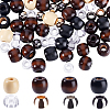 150Pcs 8 Styles Alloy & Wood & Plastic Beads FIND-PA0001-24-1