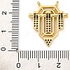 Brass Micro Pave Cubic Zirconia Pendants KK-K339-10B-03-3