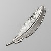 Alloy Feather Bookmarks AJEW-WH0314-07P-2