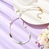 Natural Green Aventurine Heishi Beads & Rice Natural Pearl & Glass Seed Beaded Necklaces NJEW-JN06249-01-1