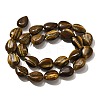 Natural Tiger Eye Beads Strands G-P561-B03-01-3