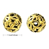 Tibetan Style Hollow Alloy Beads TIBEB-YW0001-11G-2