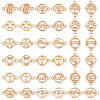   36pcs 18 styles Glass Connector Charms GLAA-PH0002-85-1