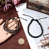 2Pcs 2 Styles Adjustable Cowhide Leather Cord Braided Bracelets BJEW-CL0001-16-4