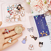 26Pcs 13 Styles Alloy Enamel Pendants ENAM-SC0007-62-3