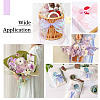 3 Rolls 3 Colors Flat Rainbow Color Organza Ribbon OCOR-TA0001-47-8