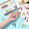 Natural & Synthetic Gemstone Dangle Earrings EJEW-FS00056-2