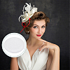 Linen Cloth Mini Hat Fascinator Base AJEW-WH0472-72B-5