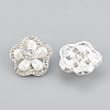 Alloy Rhinestone Shank Buttons RB-S048-09-2