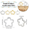 20Pcs 4 Colors Alloy Bead Frame FIND-SC0017-71-2