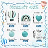 26Pcs Food Grade Eco-Friendly Silicone Beads SIL-YW0002-42A-3
