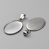 304 Stainless Steel Pendant Cabochon Settings STAS-WH0037-05B-P-2